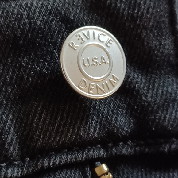 NWT REVICE Los Angeles 27 Black Rouched Days Off/Getaway Women’s Jeans Cotton - Picture 4 of 16